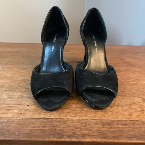 Vianni Collection Suede Peep toe Heels | 6.5 - Picture 3 of 6